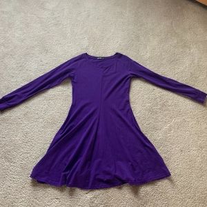 royal purple skater mini dress